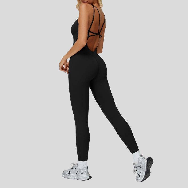 WONDERXFANS – wholesale Unitard – Women′s – Slimming jumpsuit with cutout back16