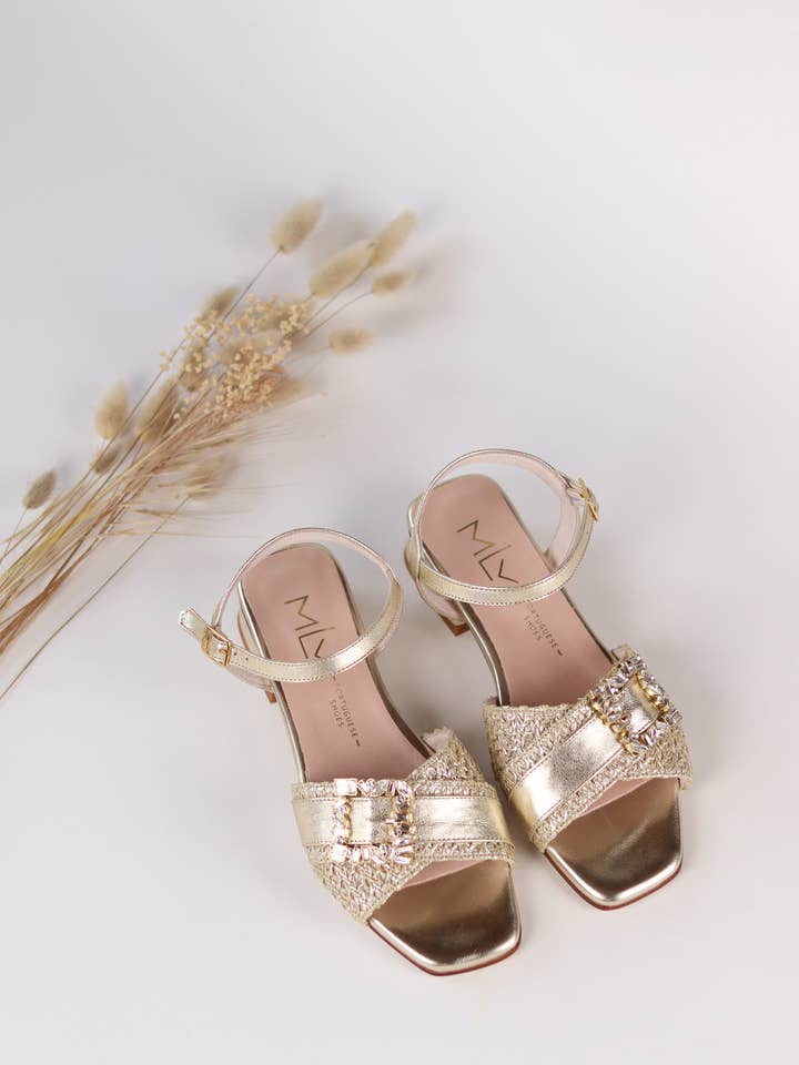 MLV Portuguese Shoes - Vendita all'ingrosso Sandali - Donna - Sandali con Tacco Basso Carol 13 Nero - Primavera Estate 2025