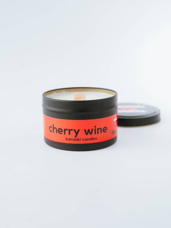Bougie Parfumée Cerise | Bougies Parfumées Inspirées par la Musique pour la vente par Karaoki Candles