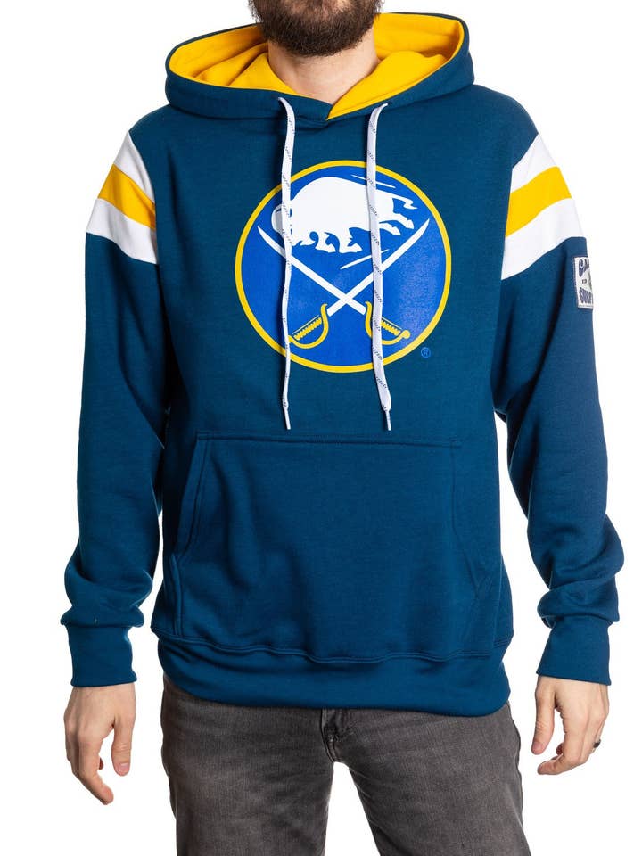 Buffalo Sabres Varsity Retro Style Hoodie for wholesale by Calhoun Sportswear