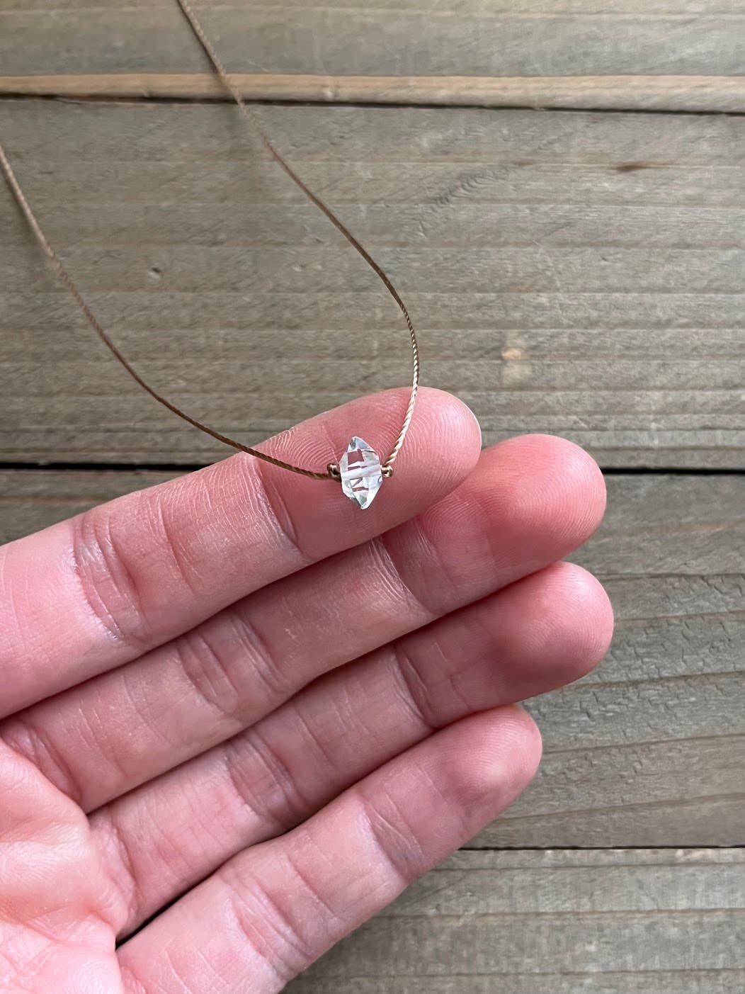 Merelani Designs - Wholesale Pendant/Charm Necklace - Herkimer Diamond Small Single Crystal Necklace2