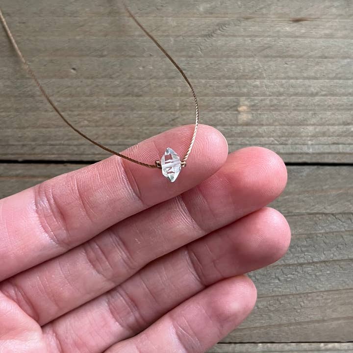 Merelani Designs - Wholesale Pendant/Charm Necklace - Herkimer Diamond Small Single Crystal Necklace2