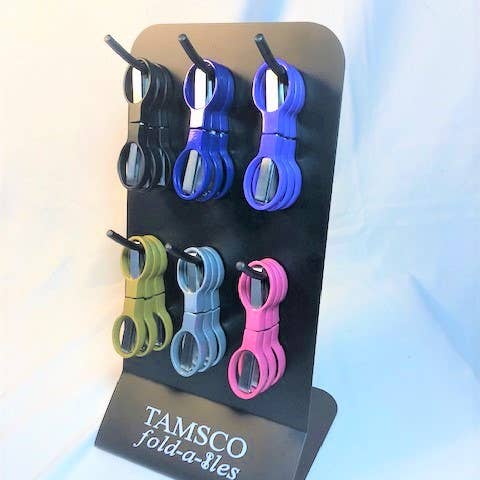 MAYA Cosmetics - Wholesale Retailer Display - Beauty & Wellness - Folding Scissors (Display of 18)
