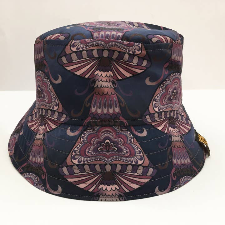 Cappello da pescatore a fungo, tessuto psichedelico per la vendita all'ingrosso da parte di Stan and Gwyn