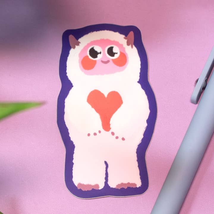 Yona Yeti Sticker for wholesale by Whimsydew Art