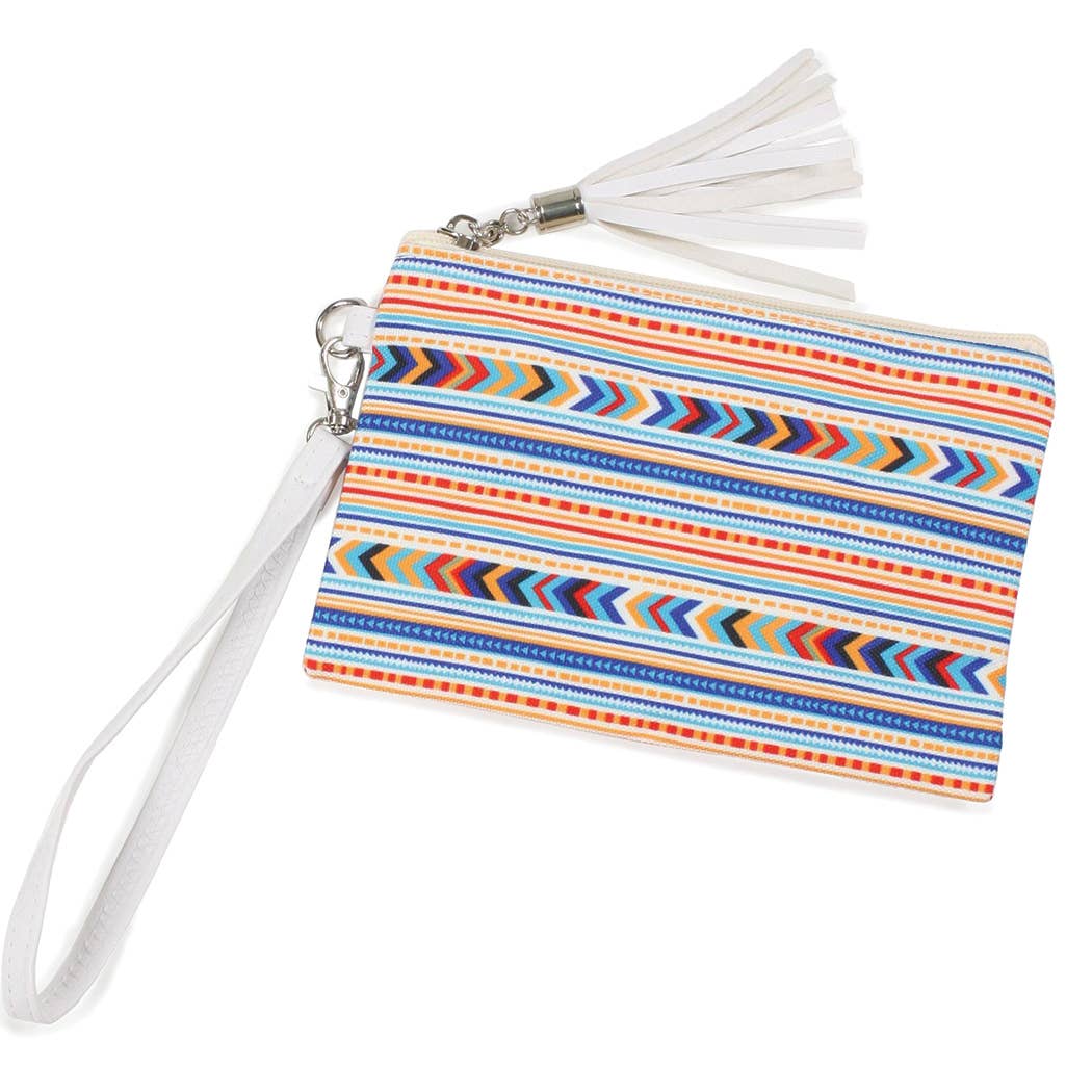 Fashion City - Venta al por mayor Cartera - Mujer - Cartera con estampado de rayas aztecas con correa1