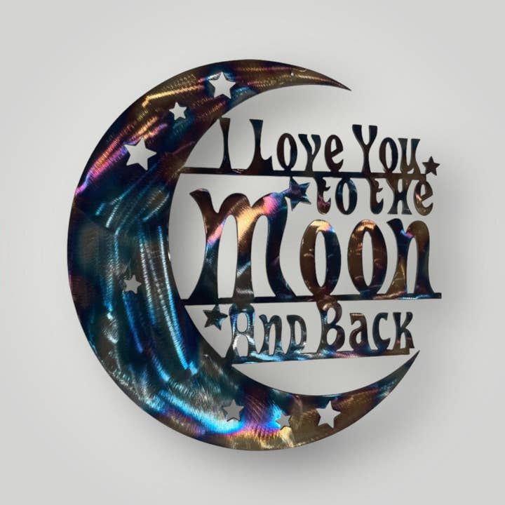 Love You to the Moon & Back for wholesale by Rebel Metal Gifts & Decor