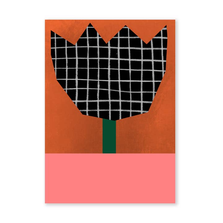 Big Tulip Card for wholesale by Molly Bland