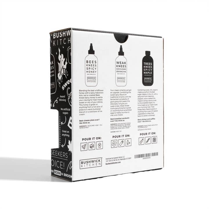 Bushwick Kitchen - Wholesale Hot Sauce - Threes Knees Spicy Gift Set
