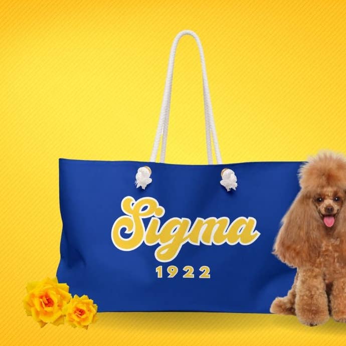 Sigma Gamma Rho Sorority Inspired Custom Weekender Bag for wholesale by OFC Tees & Gifts