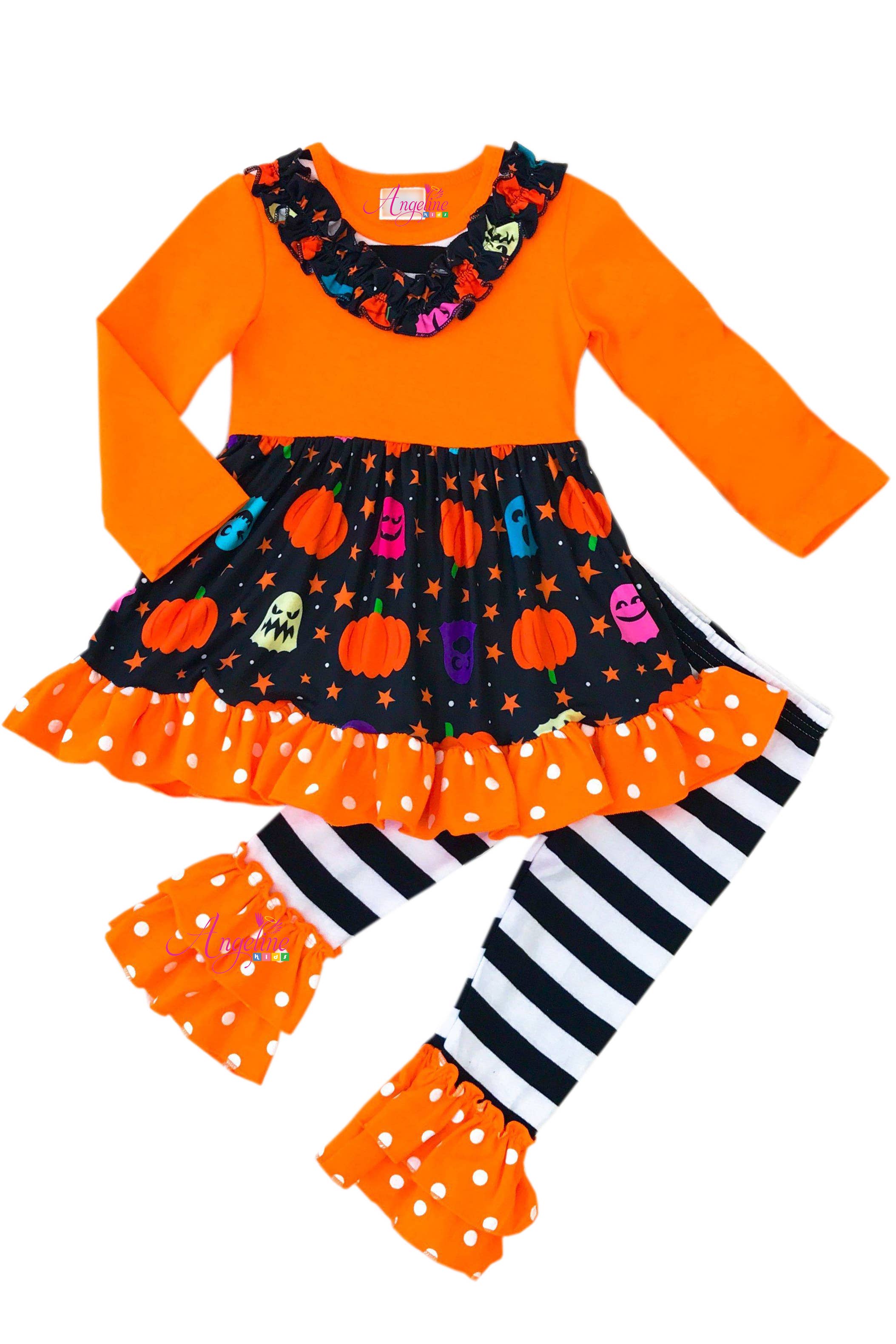 Angeline Kids - Venta al por mayor Conjunto de camiseta y pantalón - Niños - LIQUIDACIÓN 50 piezas Conjuntos y Camisetas de Otoño Halloween Más Vendidos12