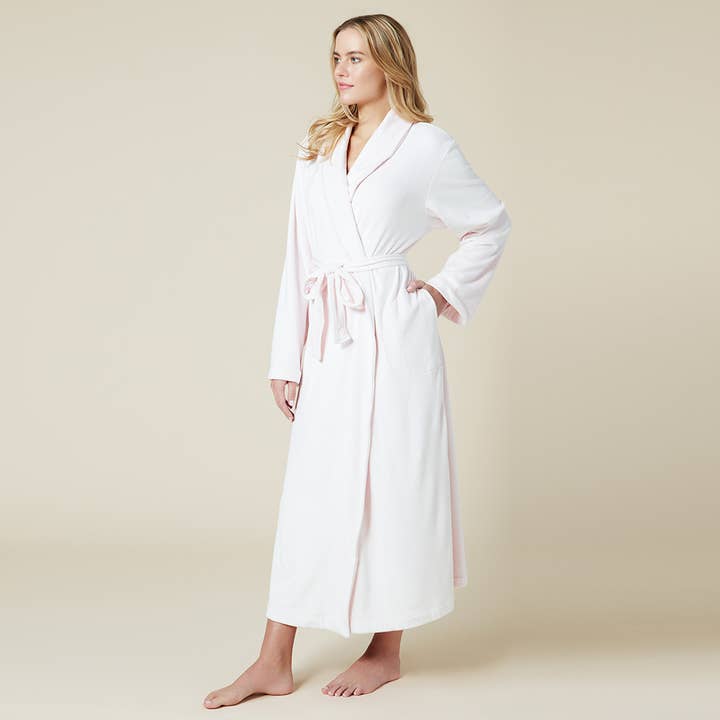 Softies - Wholesale Robe - Women's - Women's Timeless Serenity Wrap Robe with Set-In Waist