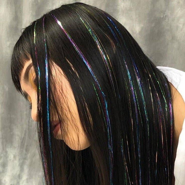 Milk & Honey - Vente Extensions de cheveux - Fils scintillants résistants à la chaleur pour cheveux18