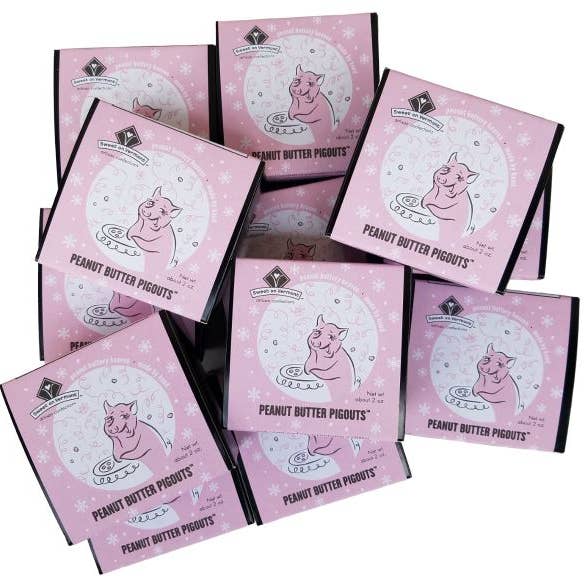 Peanut Butter Pigouts (4pc Box) for wholesale by Sweet on Vermont Artisan Confections