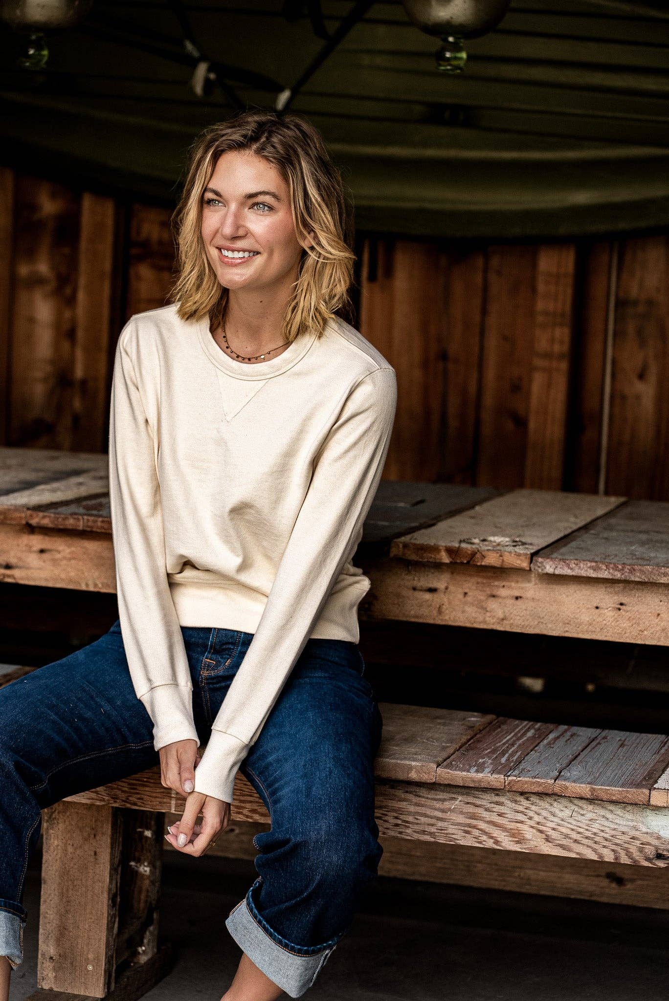 Natural Stinson Pullover | 12oz Rugby Jersey 100% cotton for wholesale on Faire5