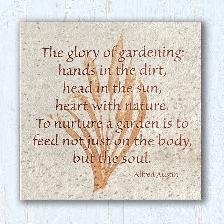 Art de jardin | Piquet de jardin | Citation de quenouilles | 4 « x4" pour la vente par Art of the Tile