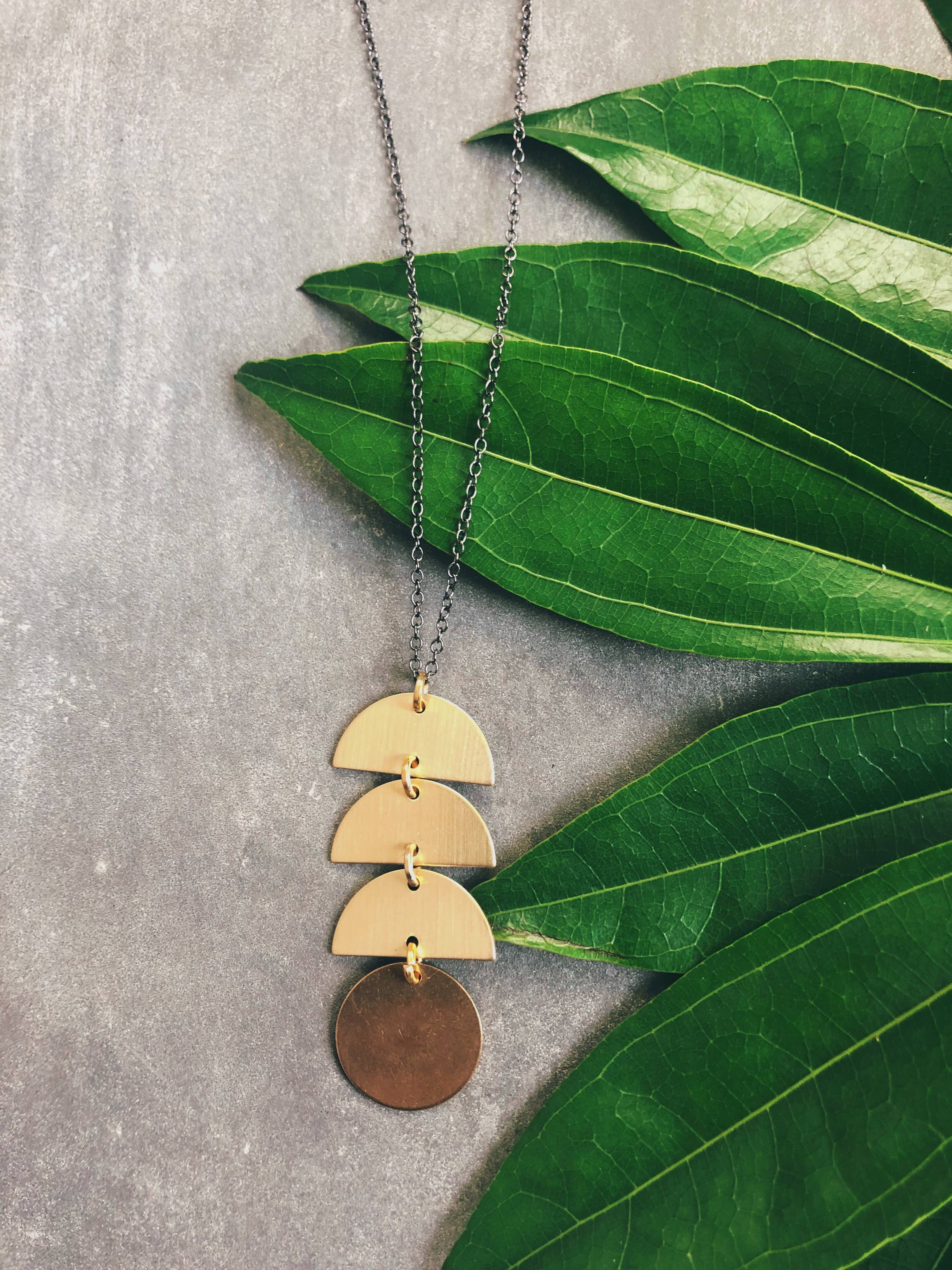 GeoMetricGem - Wholesale Pendant/Charm Necklace - Bell Necklace1