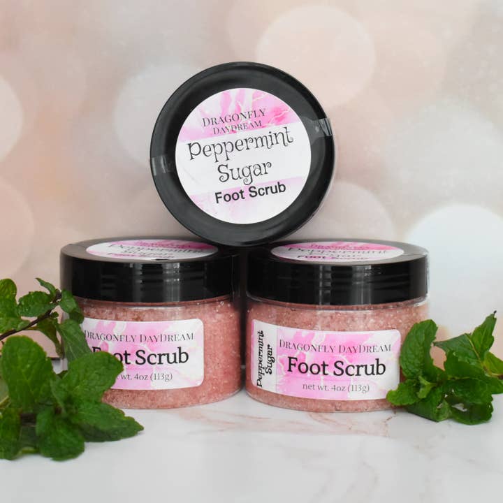 Dragonfly DayDream - Wholesale Foot Scrub/Polish - Sugar Foot Scrub PEPPERMINT7