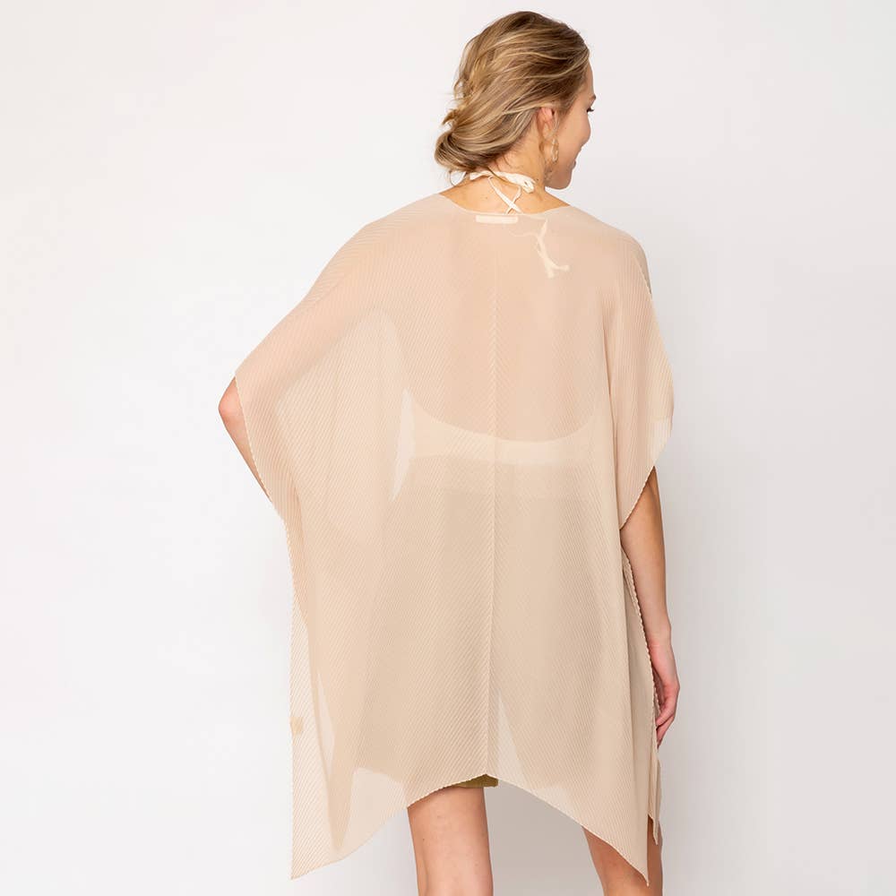 Sensibling Corp. - Wholesale Poncho - Women's - Solid Chiffon Ruana Poncho18