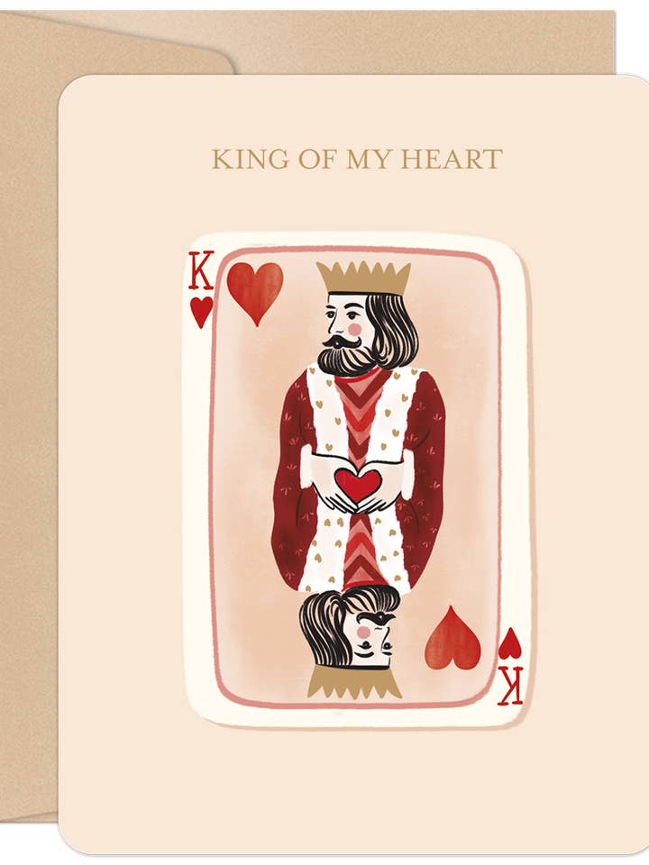 King Of My Heart Valentinsdagskort for engroshandel hos Willow & Ivy Press