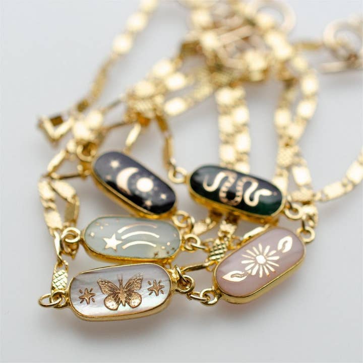 ACCITY - Wholesale Link & Chain Bracelet - Butterfly Star Moon Heart Snake Flower Bracelet_CWMM39065