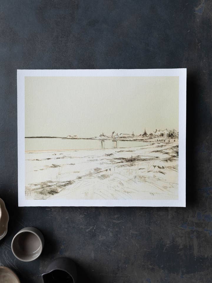 Willard Beach Mixed Media | Print on Canvas for wholesale by Sarah Madeira Day