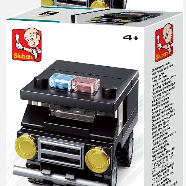 Texas Toy Distribution – Conjunto de construção - Crianças por atacado – Conjunto de Display de Brick Police Building Building, x2 cada kit A-D4