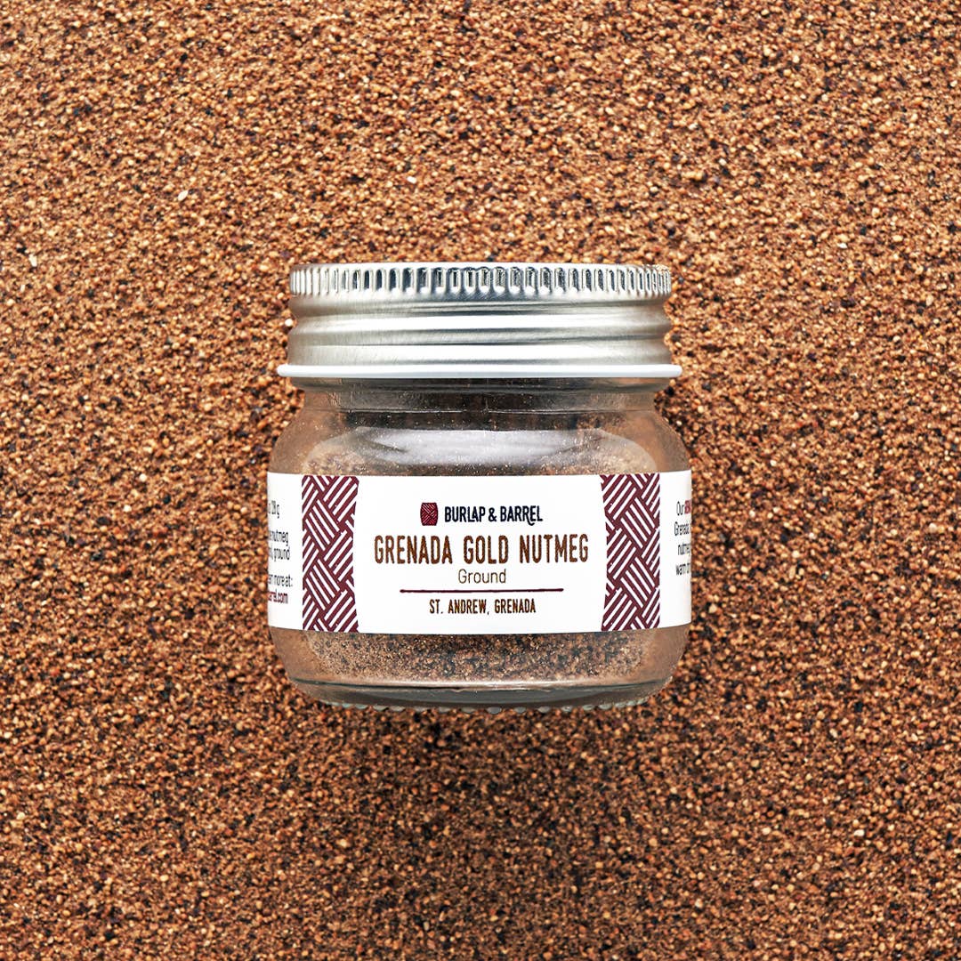 Burlap & Barrel - Wholesale Dried Spice - Grenada Gold Nutmeg Ground - Single Origin Spice & Seasoning