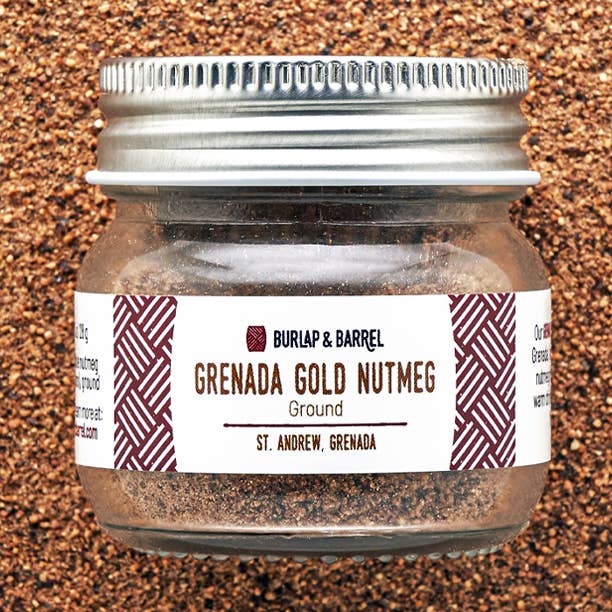 Burlap & Barrel - Wholesale Dried Spice - Grenada Gold Nutmeg Ground - Single Origin Spice & Seasoning0