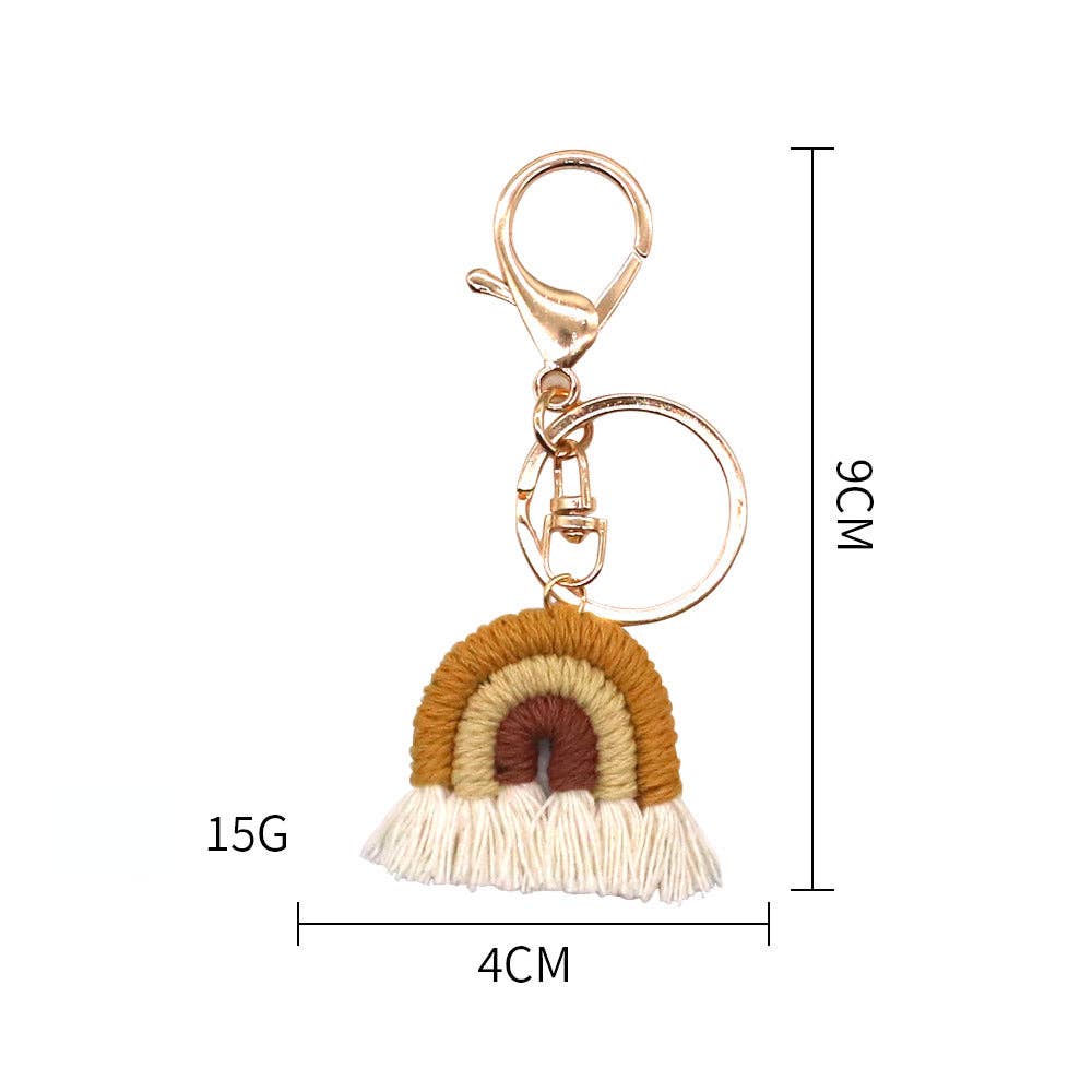 Funkyrel® Atzbranding Limited – wholesale Nyckelringar - Dam – Koco - Virkad regnbågsnyckelring7