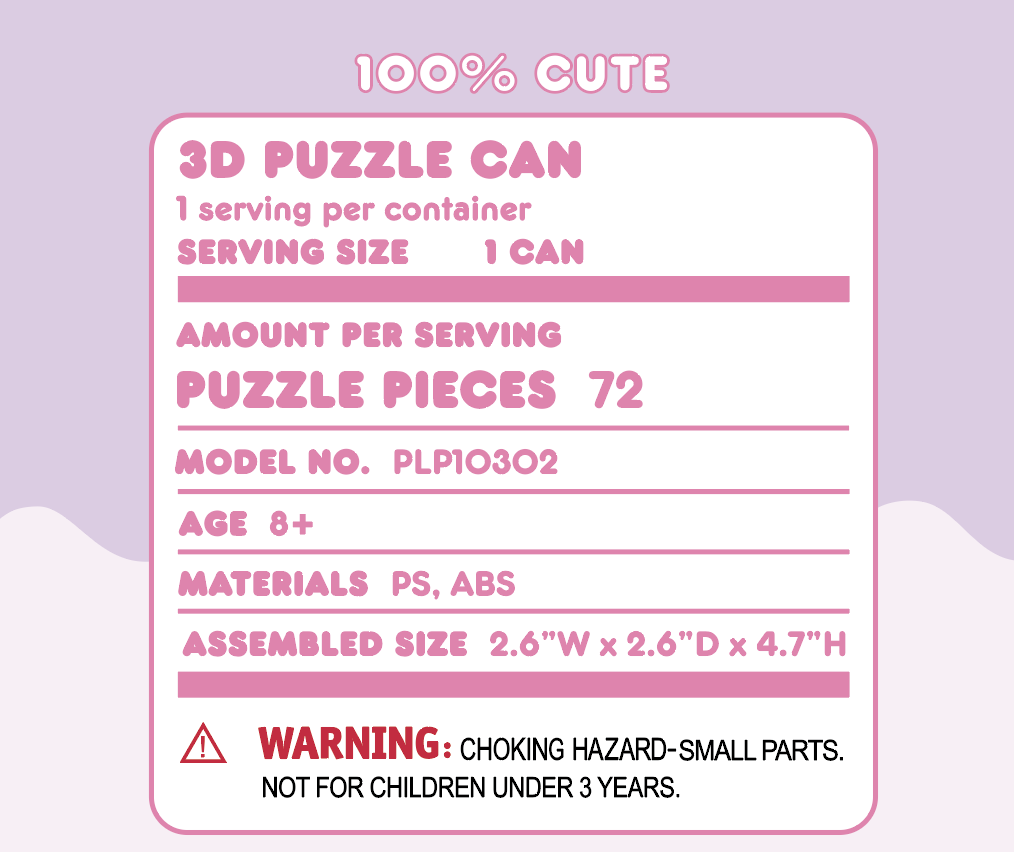 Hands Craft - Wholesale Puzzle - Kids - 3D Jigsaw Puzzle Can: Kuromi5