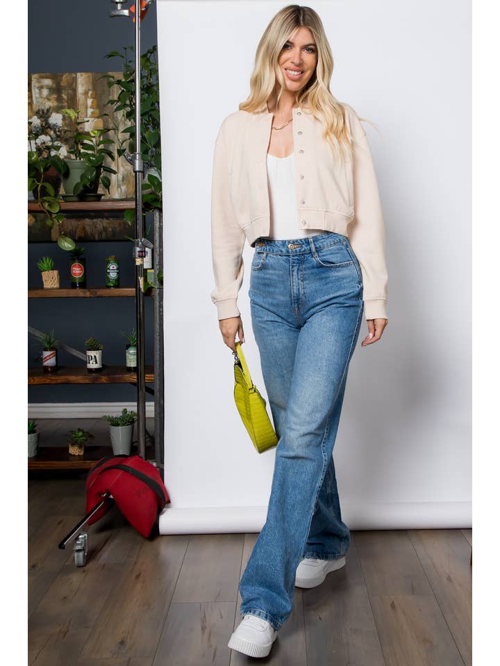 26 International - Wholesale Bomber Jacket - Women's - Fleece Bomber Jacket7