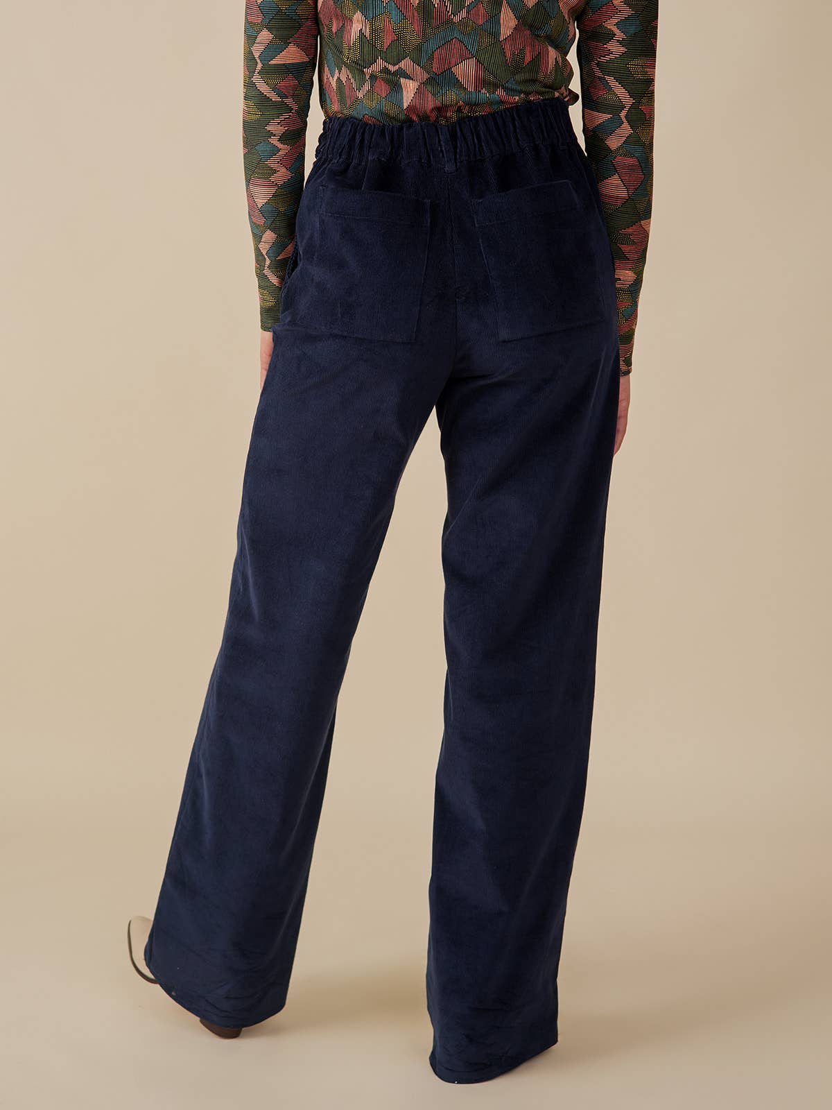 Lucy Pant Navy Corduroy for wholesale on Faire4