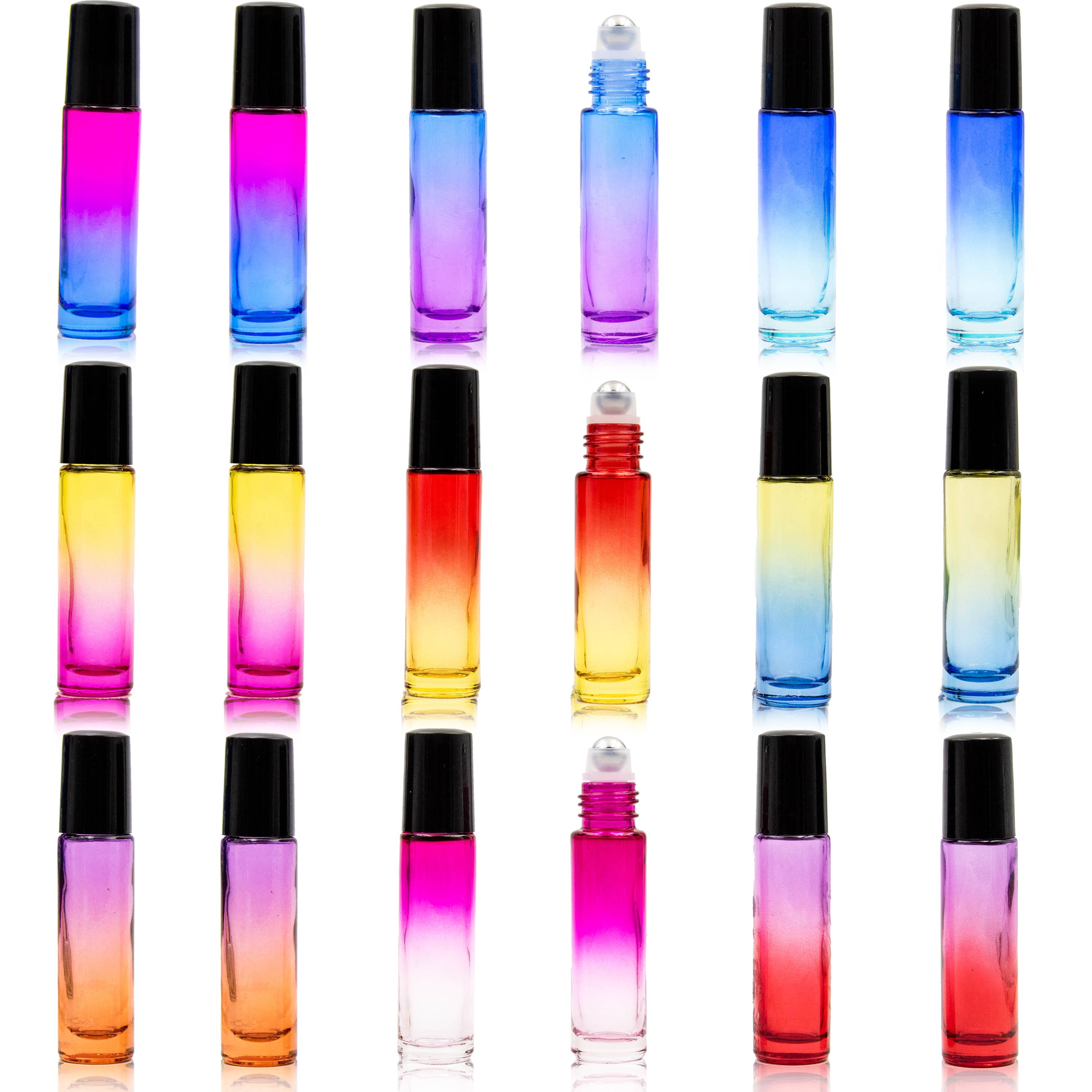 Youngever - Wholesale Essential Oil Holder - Youngever 18 Pack Rainbow Color Essential Oil Roller Bottles3