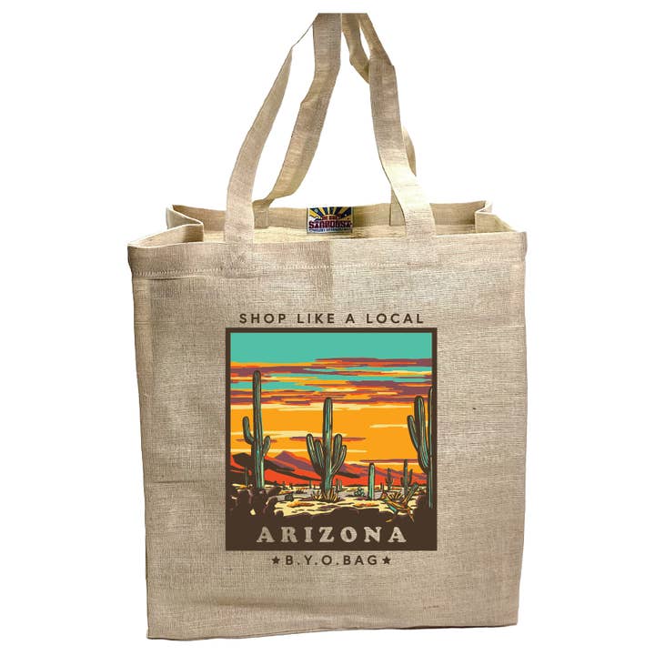 AZ Saguaro Bring Your Own Bag for wholesale by Stardust Sustainables