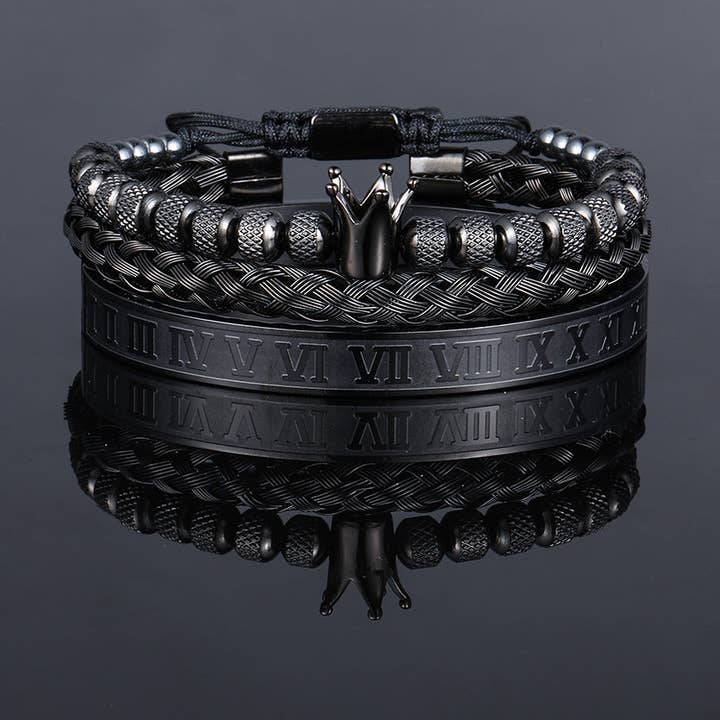 Bracelets Couronne Punk en Acier Inoxydable pour la vente par Gooddiy