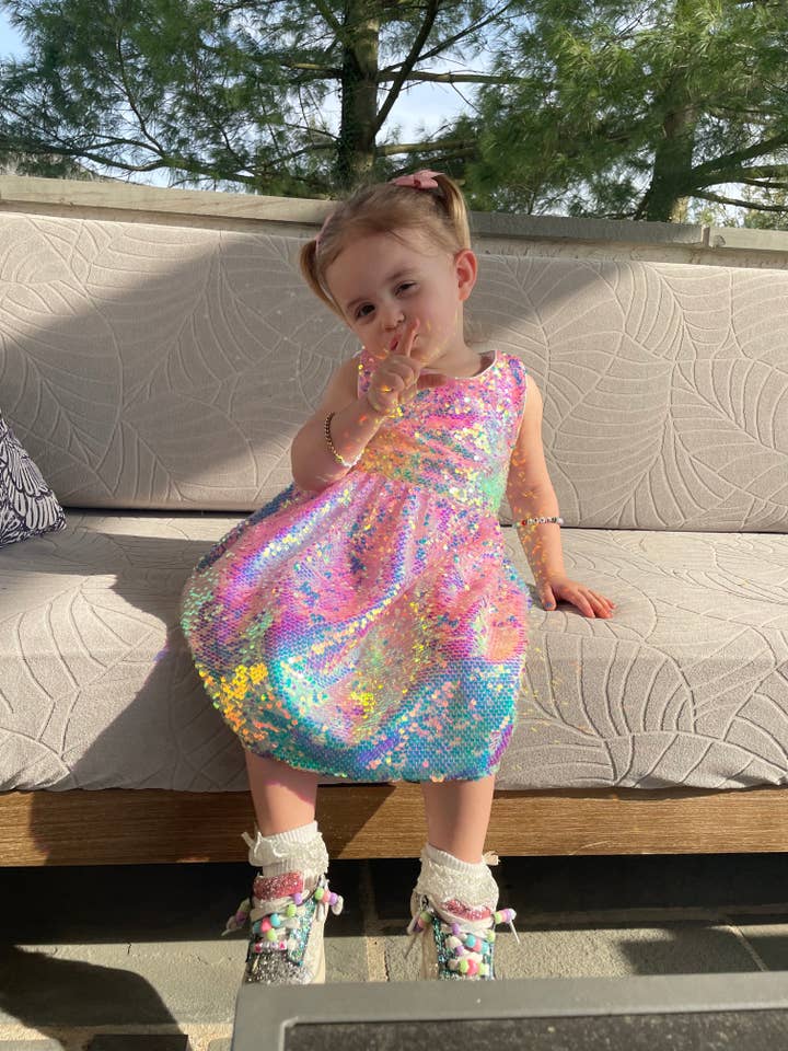 Ellie and Mila - Vente Robe – enfant - Robe pailletée dégradée7