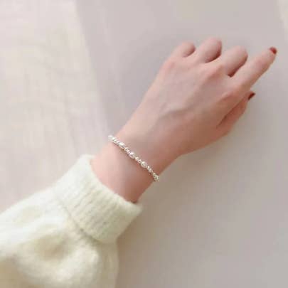 happyzzzsu - Wholesale Beaded bracelet - Handmade Freshwater Pearl Bracelet - Elastic Design8