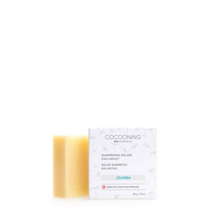 Shampoing Solide Équilibrant Jojoba pour la vente par Cocooning Biocosmetics