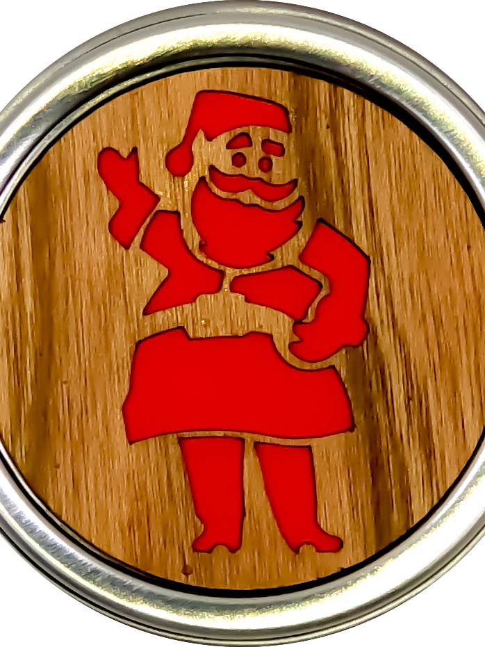 Santa Wood and Metal Dreambox for wholesale by Woodcutts Inc.