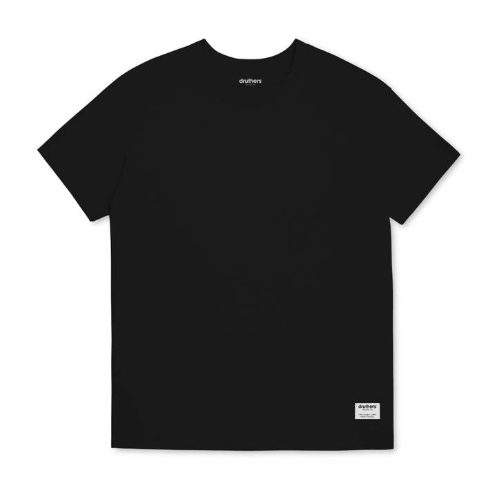 Heavyweight Organic Cotton T-Shirt - Caviar for wholesale by Druthers NYC