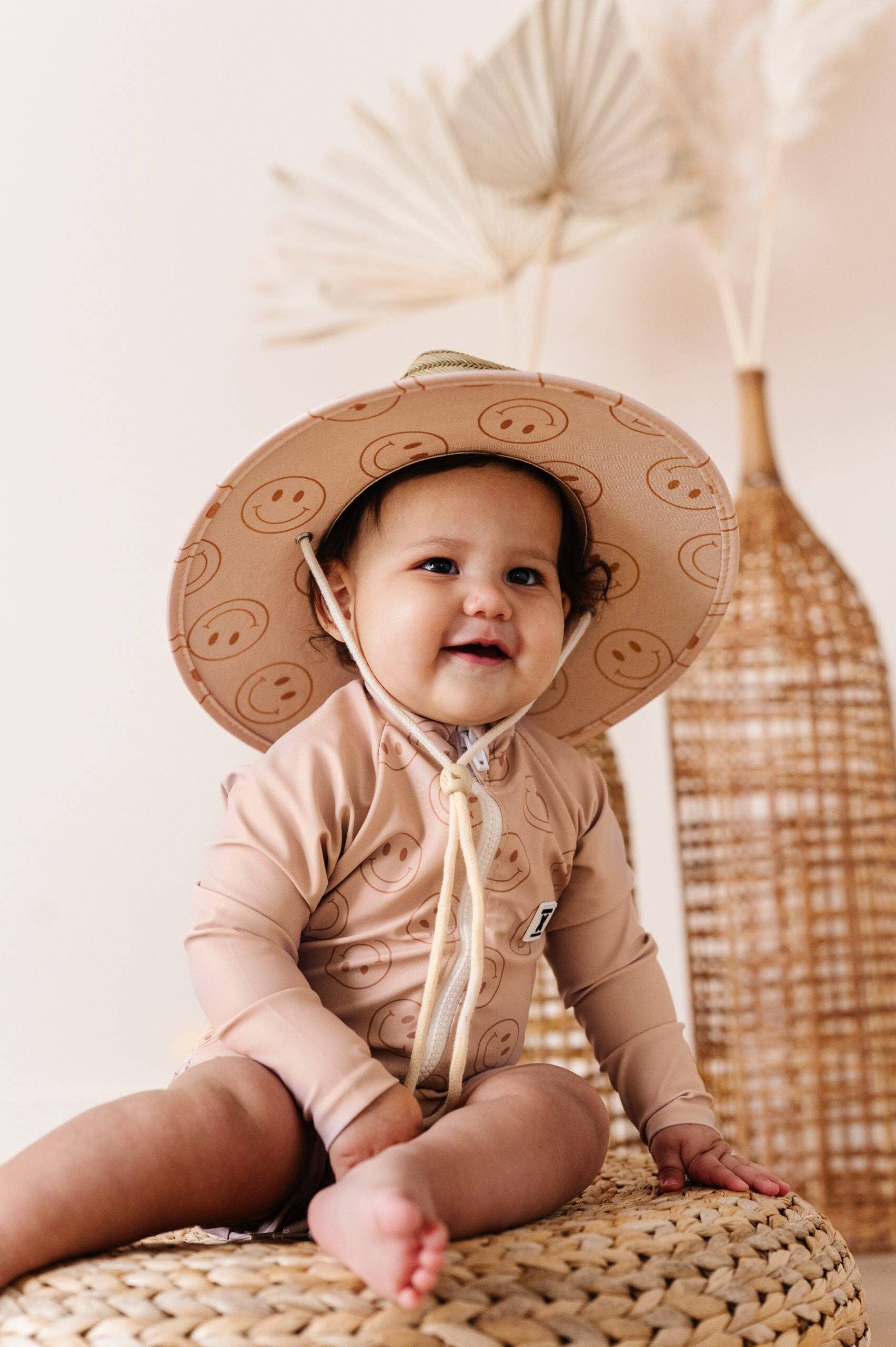 Rad Toddler Co. - Wholesale Sun Hat - Kids - TODDLER STRAW HAT - SMILEY SHORE4