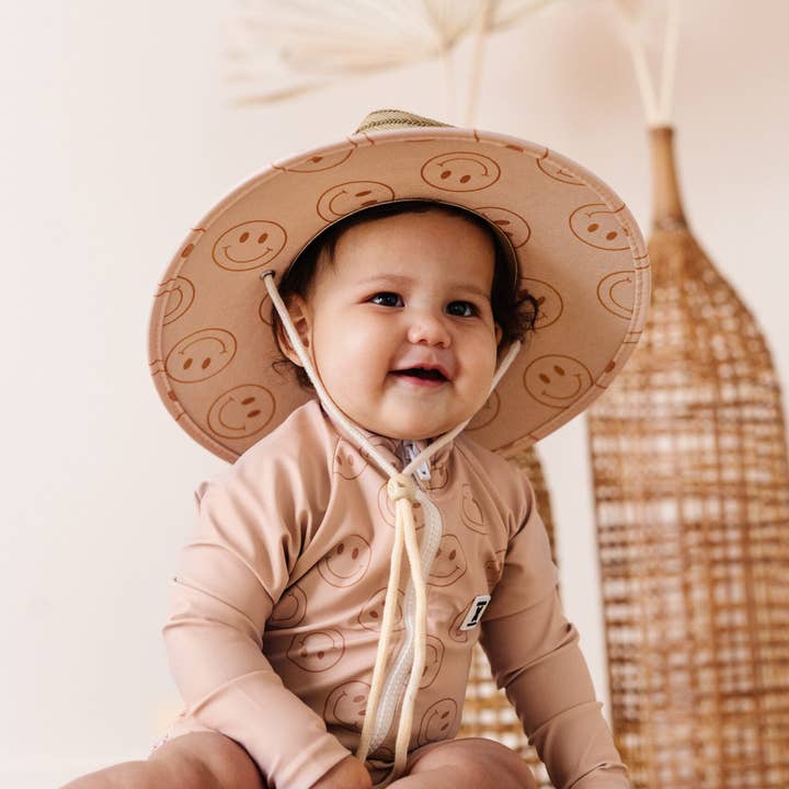 Rad Toddler Co. - Wholesale Sun Hat - Kids - TODDLER STRAW HAT - SMILEY SHORE4