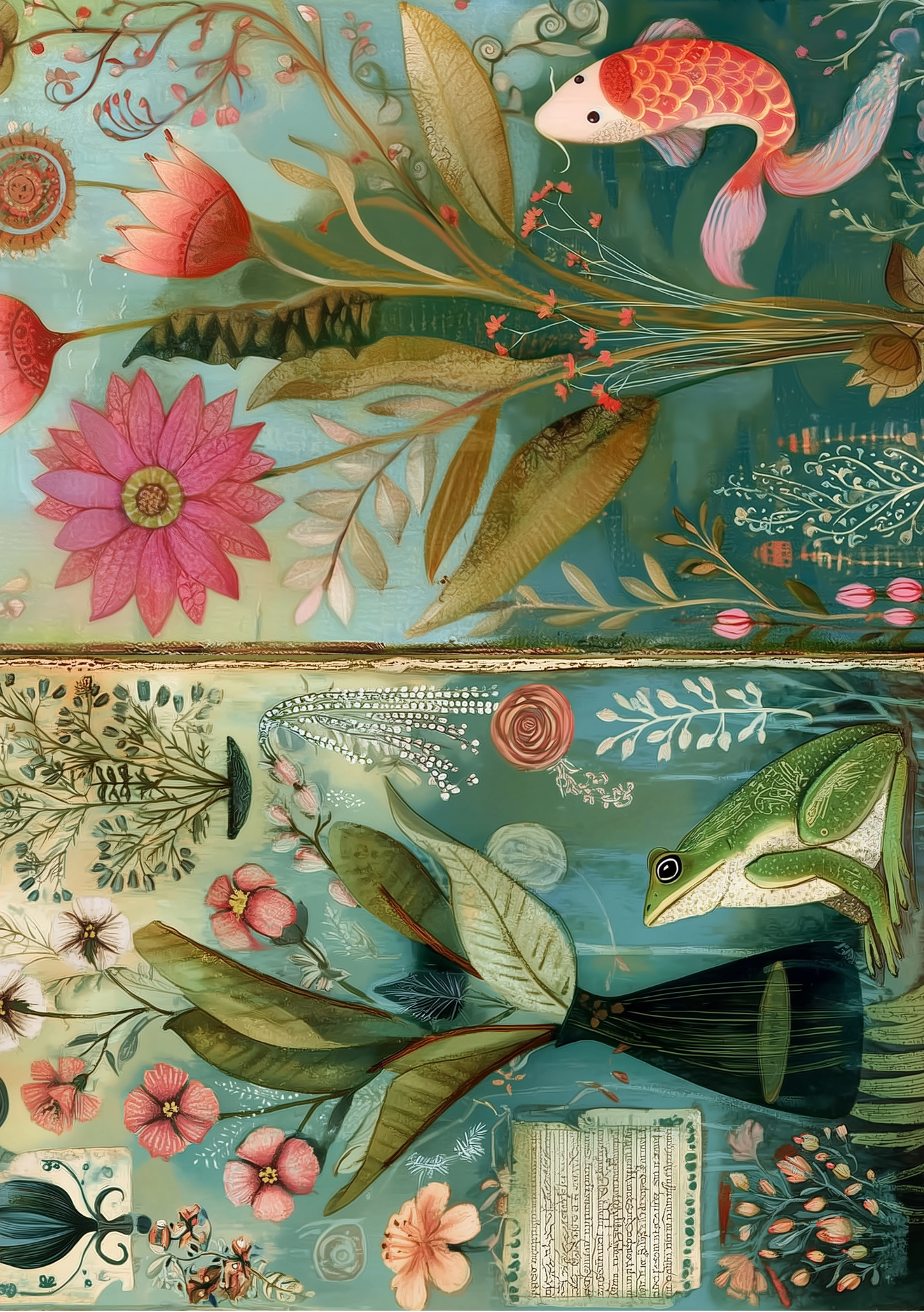 Fripperies - Wholesale Stationery/Notecard Set - Folk Art Animals | Journal Paperpack Fripperies2