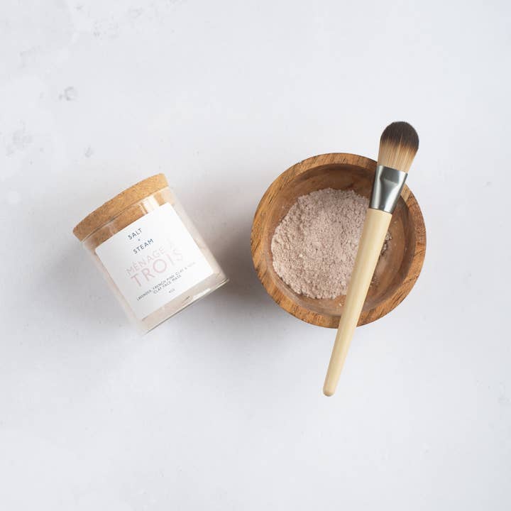 Salt + Steam - Wholesale Skincare Face Mask - Ménage à Trois - Rose & Lavender Clay Face Mask 45g2