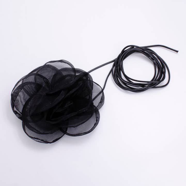 Aim Eternal - Wholesale Choker/Collar - Classic Flower Choker Ribbon Necklace String Wrap Fabric Ros