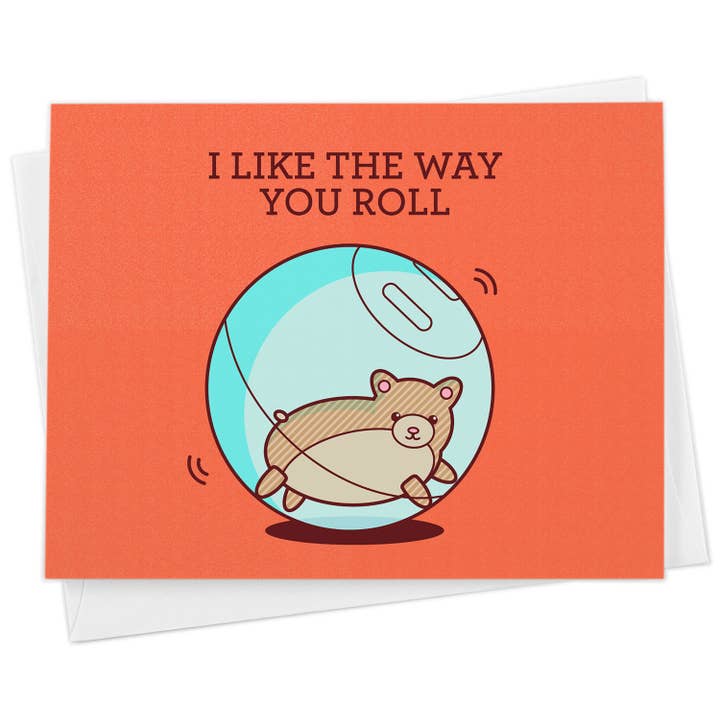 Tarjeta de hámster con texto «I Like The Way Way para venta al por mayor de Tiny Bee Cards