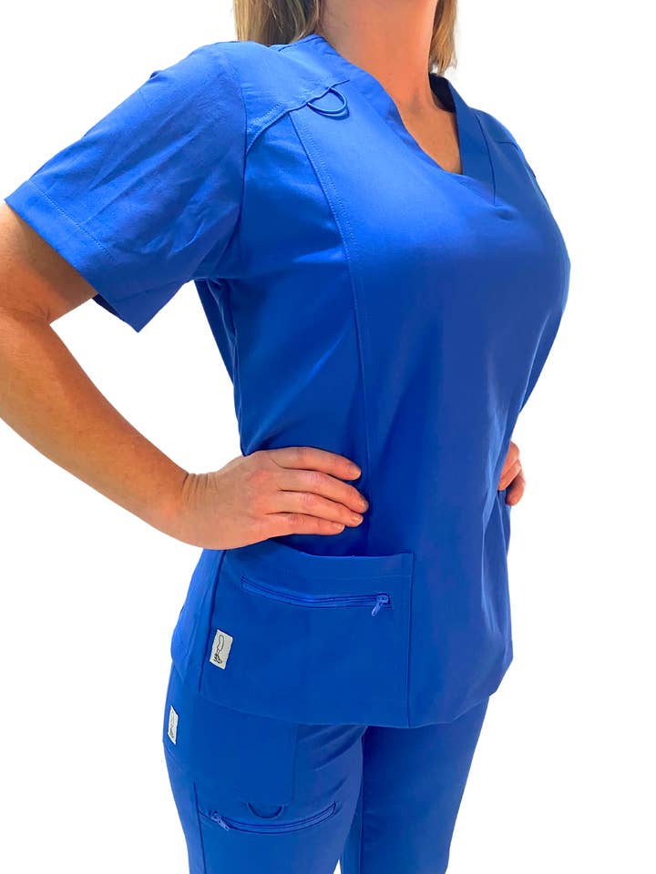 HiLo's Scrubs - Wholesale Healthcare Uniform - Women's - HiLo's Scrubs V-Neck Scrub Top3