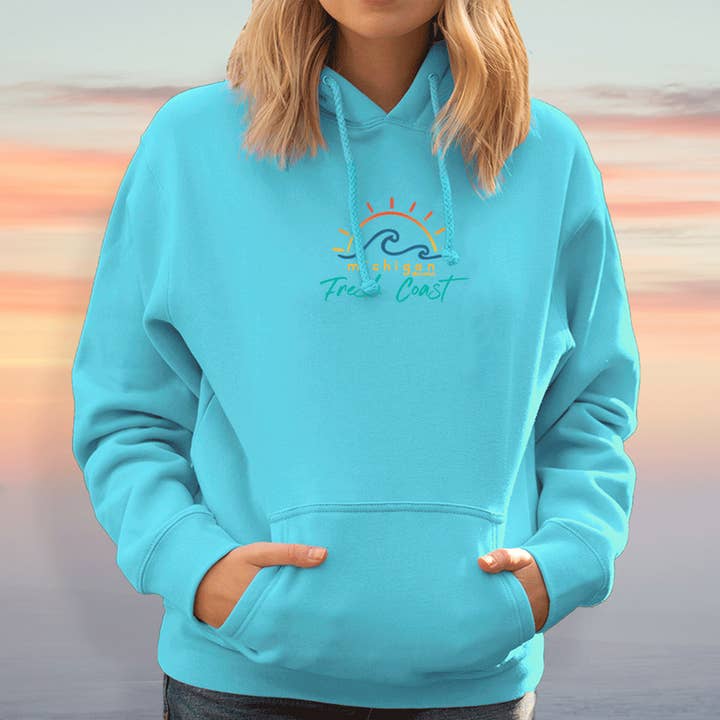LIVNFRESH - Wholesale Hoodie - Women's - "Sunshine On The Fresh Coast" Relaxed Fit Classic Hoodie6