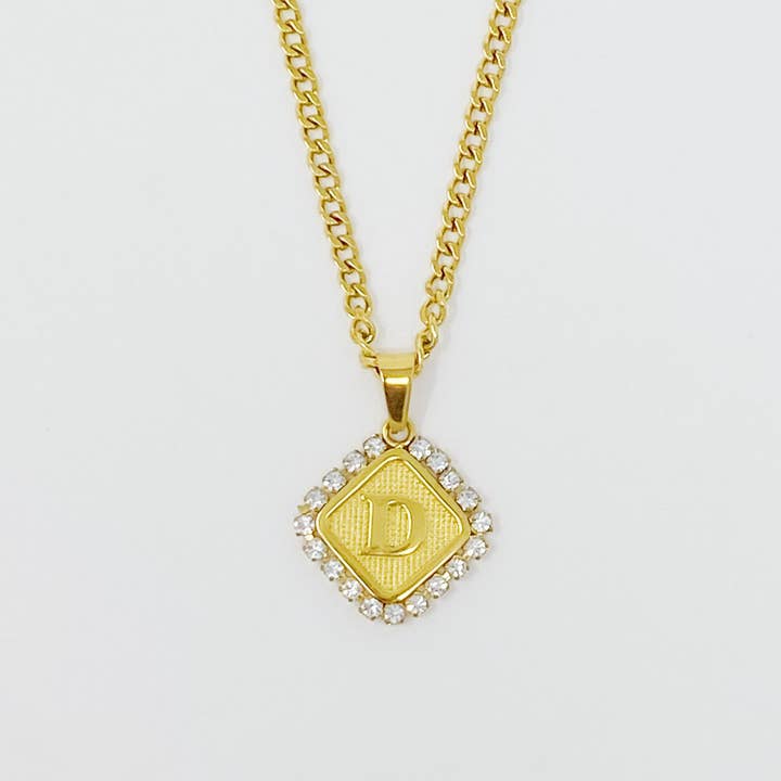 Ellison+Young - Wholesale Pendant/Charm Necklace - Aztec Delight Initial Necklace2